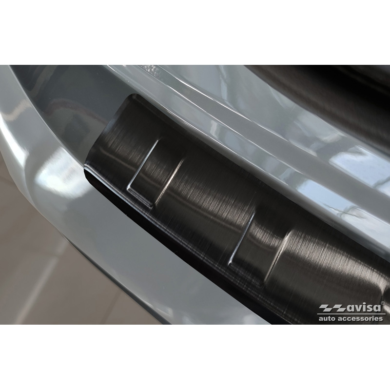 Zwart RVS Achterbumperprotector  Nissan Qashqai III 2021- 'Ribs'
