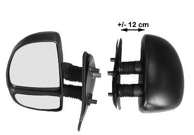 spiegel, dubbel, lange arm (12 cm), links Citroen Jumper, 1994-2