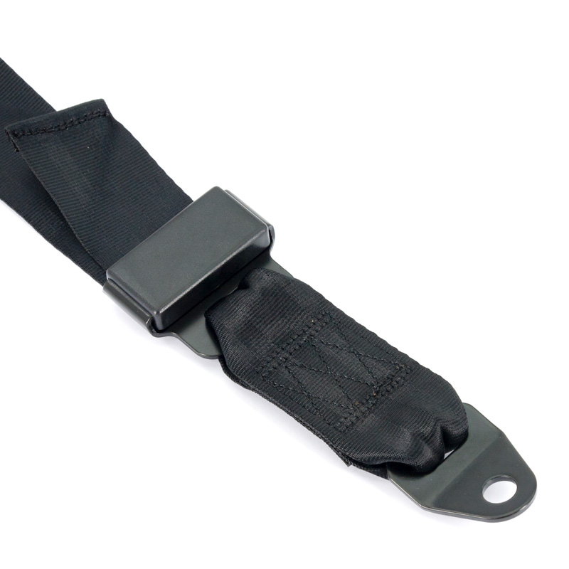 Racing Sportgordel 4-Punts Zwart + E-keur (2-inch)