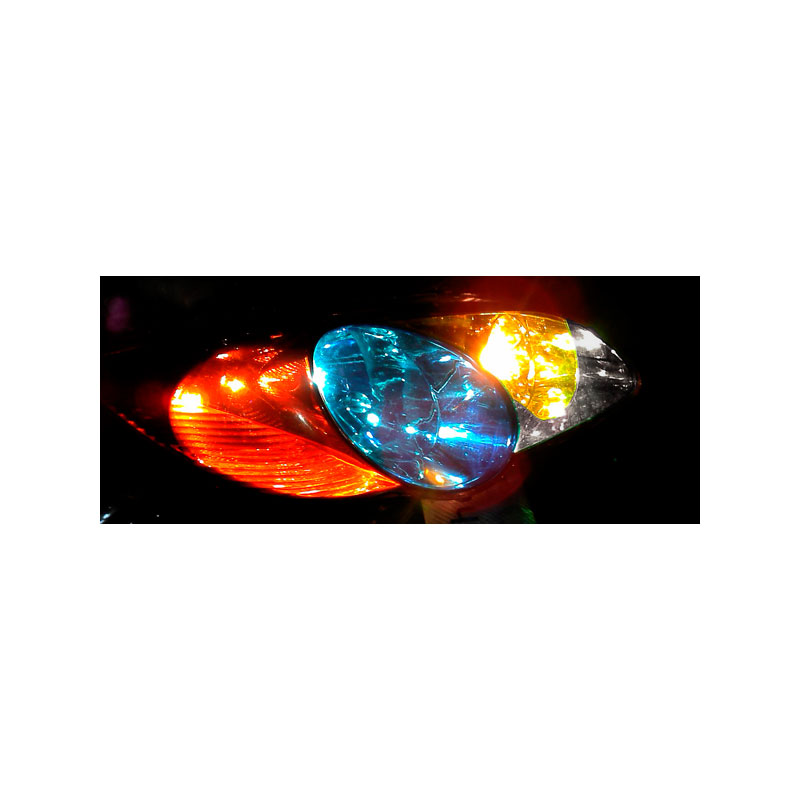 Koplamp-/achterlicht folie - Rood - 1000x30 cm