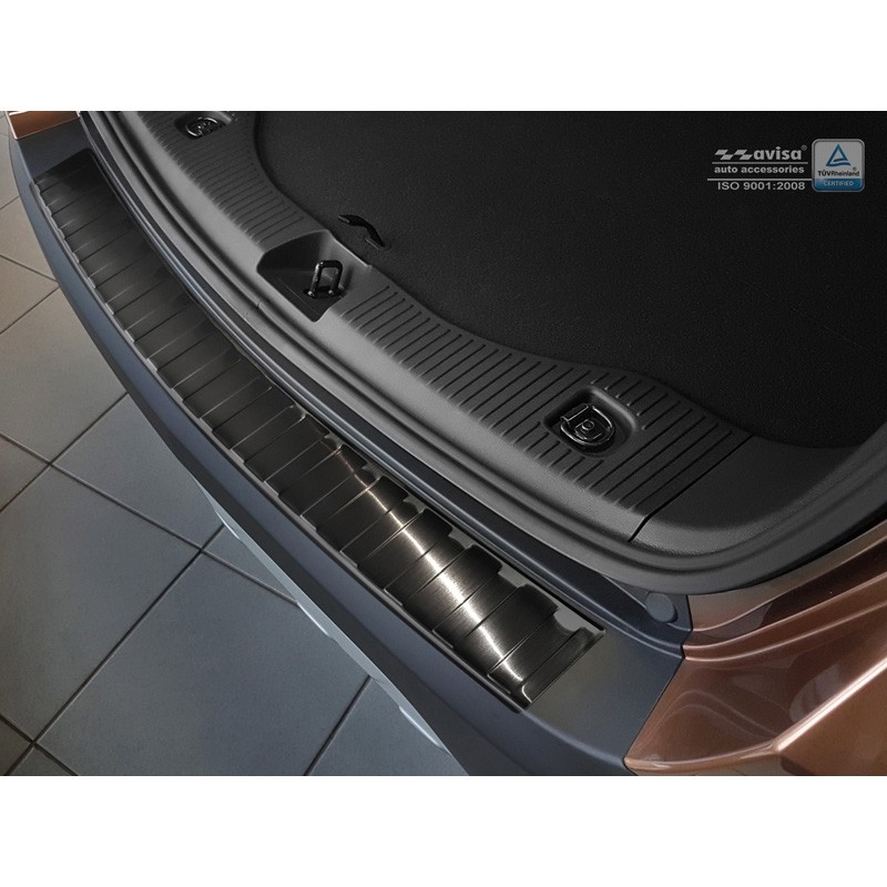 Achterbumperprotector Opel Mokka 2012-2016 'Ribs' Zwart RVS