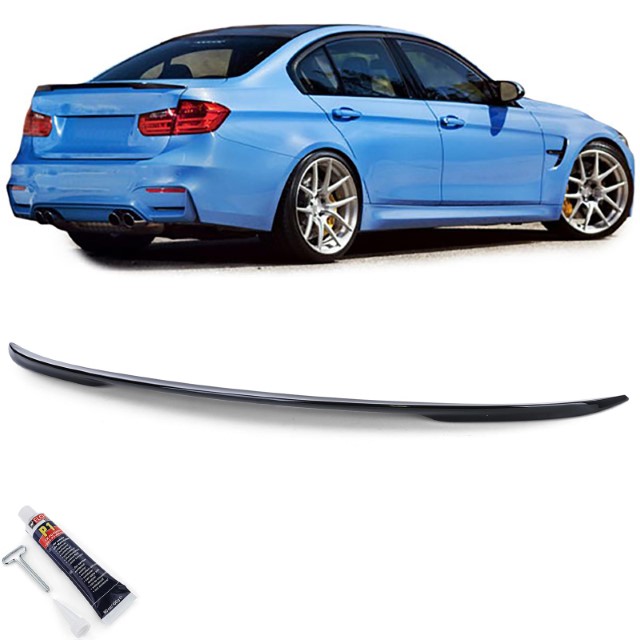 Achterklep Spoiler BMW M3 F30 F80 2014-2019 Glans Zwart