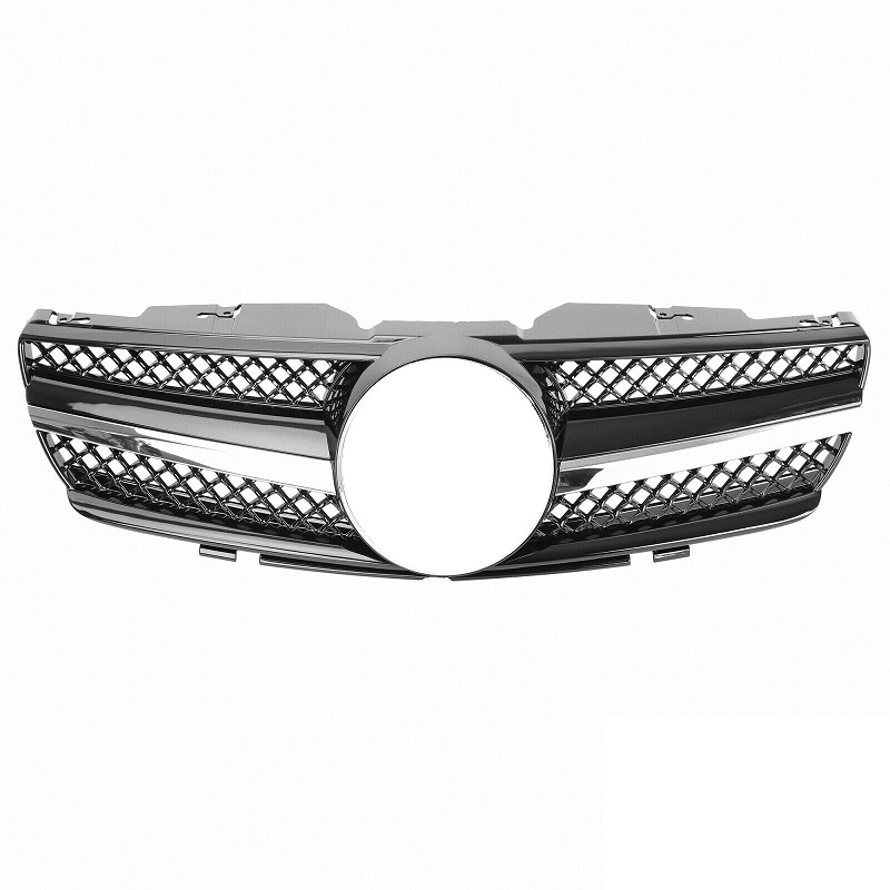 Grill Mercedes SL R230 01-06 Zwart/Chroom