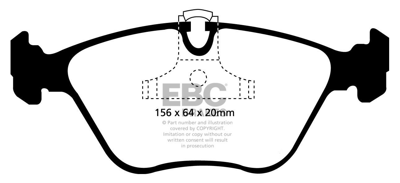 EBC Brakes BMW 523 2.5 (E39) Touring 96-2003 Remblokken voorzijd