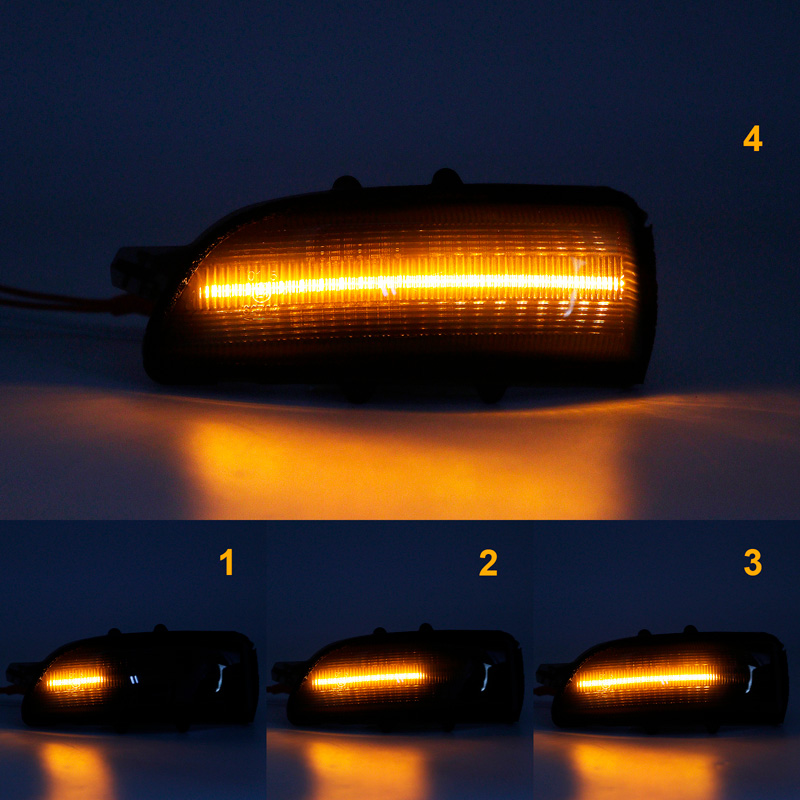 Set LED Zijspiegel-Knipperlichten  Volvo diverse modellen - Rookgrijs - incl. Dynamic Running Light