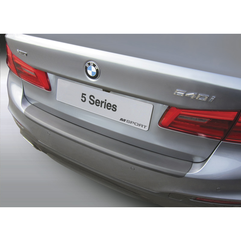 ABS Achterbumper beschermlijst  BMW 5-Serie G30 Sedan M-Sport 10/2016-6/2020 Zwart