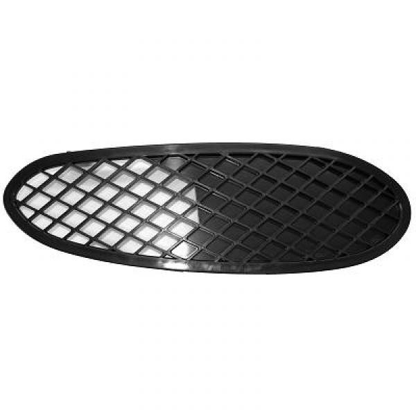 Bumper Grill L.AU.W220 98-00 ZWART