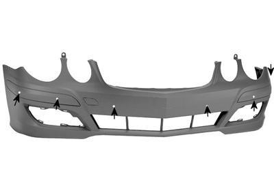 voorbumper, Classic, in primer, PDC Mercedes E klasse, W211, 200