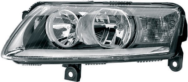 Koplamp rechts Audi A6 4F 04.10 HELLA H15+H7