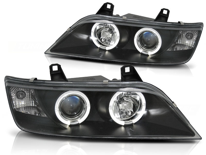Koplampen BMW Z3 Angel eyes zwart