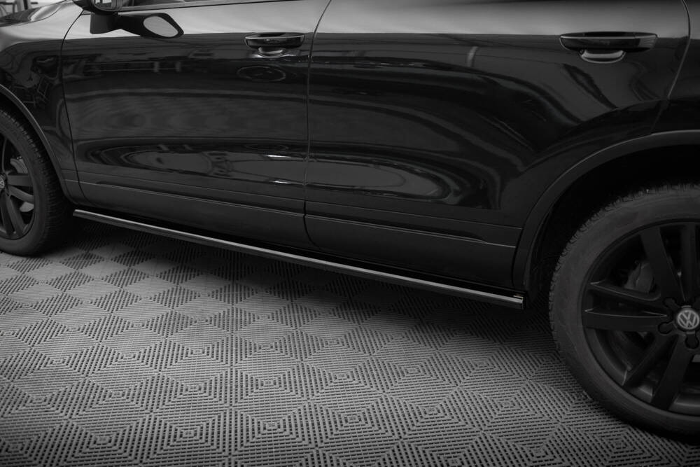 Zijskirts Volkswagen Touareg Maxton Glans Zwart