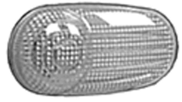 ZIJKnipperlicht rechts/links A 147 01-04 WIT/Chroom