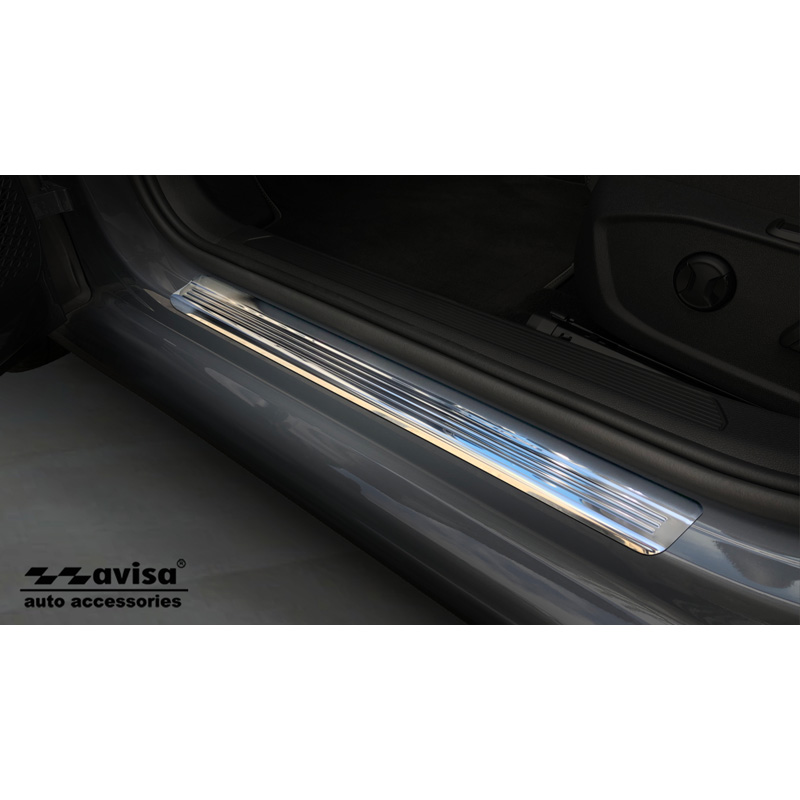 Zilver-Chroom RVS Instaplijsten  Volkswagen Golf VIII HB/Variant 2020-2024 & FL 2024- 'Lines' - 4-delig