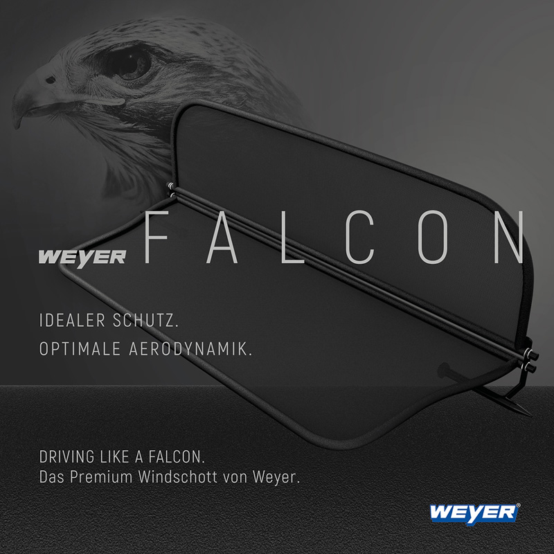 Pasklaar Weyer Falcon Premium Windschot  Audi TT Roadster 2015-