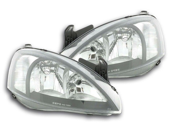 Koplampen Opel Corsa C 10/00- Black/Clear