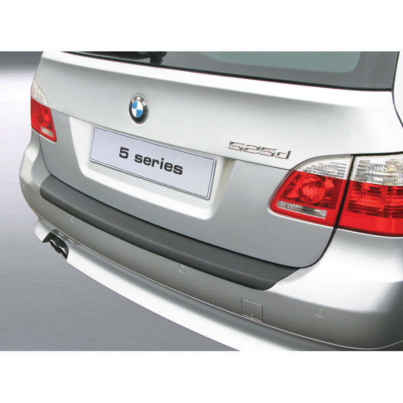 ABS Achterbumper beschermlijst  BMW 5-Serie E61 Touring 2004-2010 (excl. M sport) Zwart