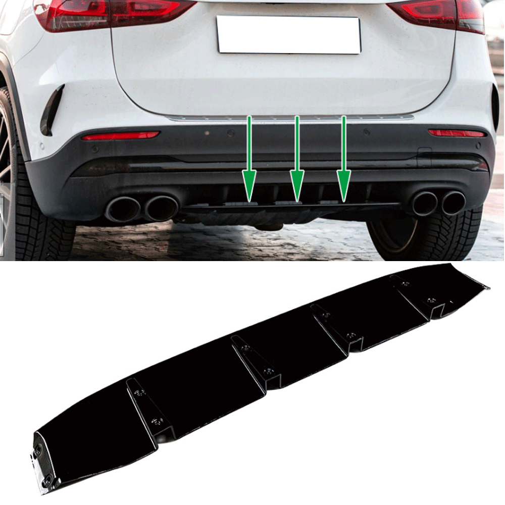 Diffuser Mercedes GLA 45 AMG H247 Glans Zwart