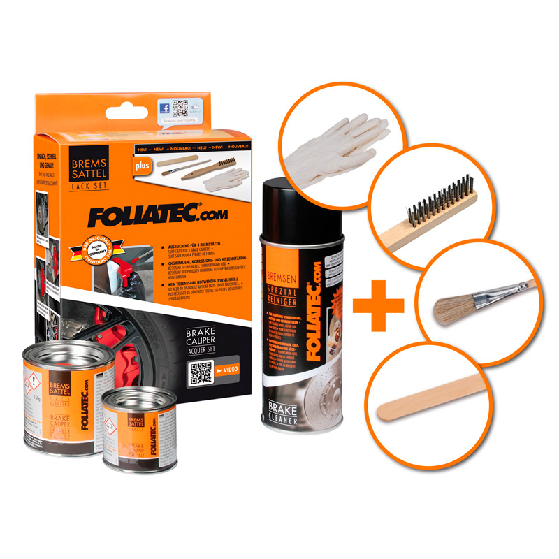 Foliatec Remklauwlakset - circuit grijs glanzend - 3 Componenten