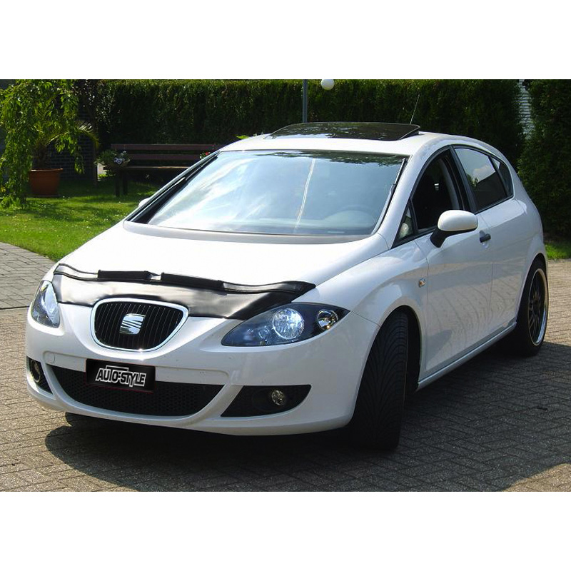 Motorkapsteenslaghoes  Seat Leon 1P 2005- zwart