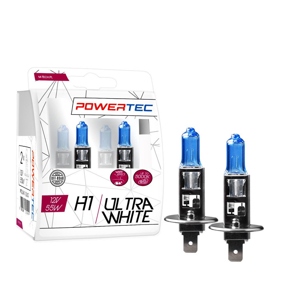 H1 UltraWhite lampen 12V DUO Mtech Powertec