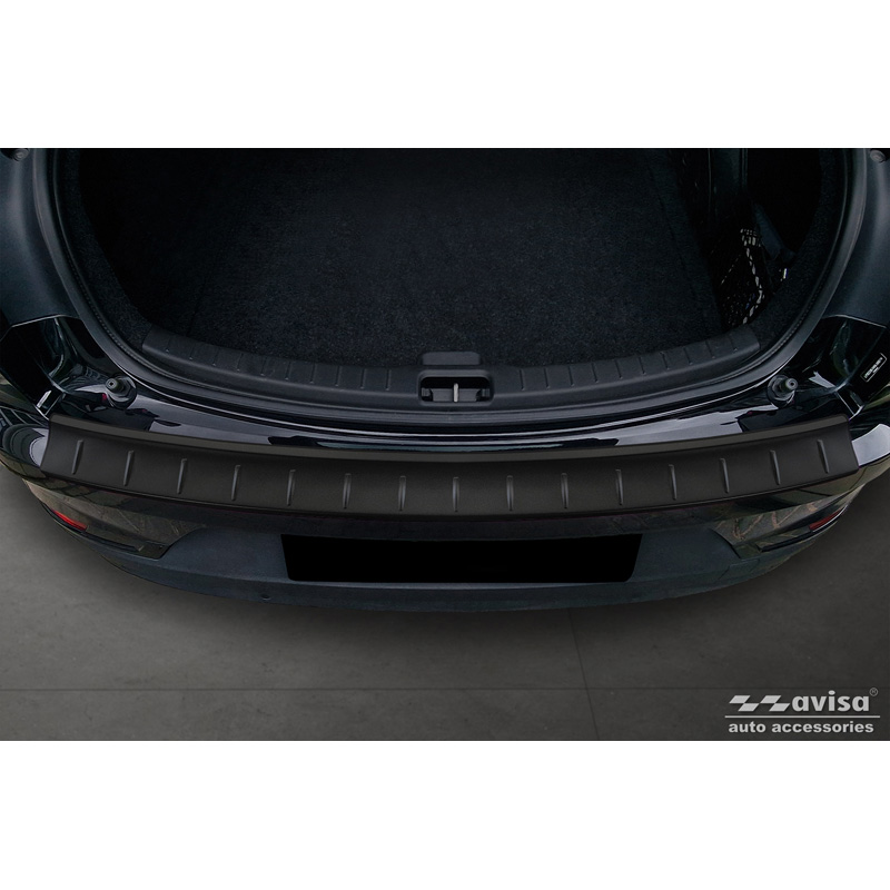 Matzwart RVS Achterbumperprotector  Polestar 2 2019-2023 & Facelift 2023- 'Ribs'