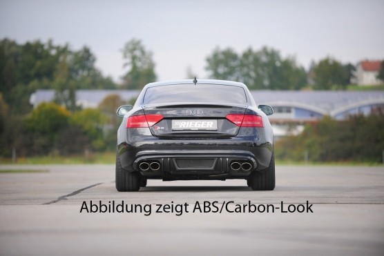 Achterbumper Diffusor Audi A5 B8/B81 07-11 S-line Rieger carbon-look