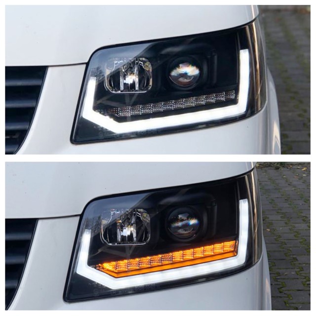Koplampen VW T5 03-09 FULL LED Dynamisch