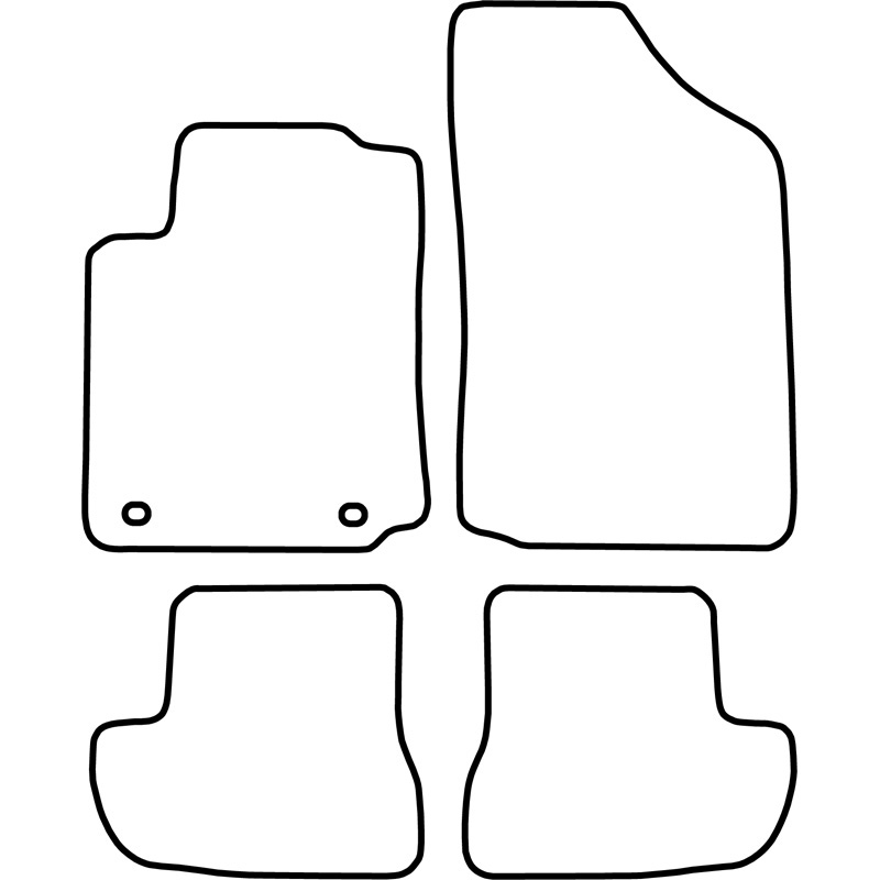 Automatten Velours  Citroen C2 2003-2010