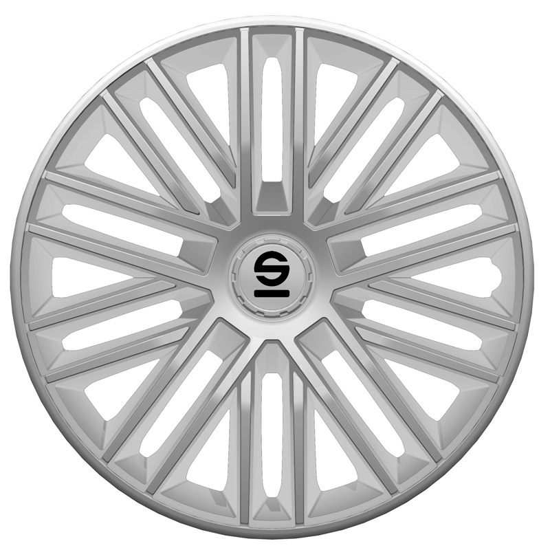Sparco Wieldoppen Bergamo - 15-inch - Zilver - Set van 4 stuks