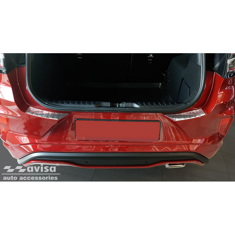 RVS Achterbumperprotector  Ford Puma 2019- 'Ribs' (2-delig)