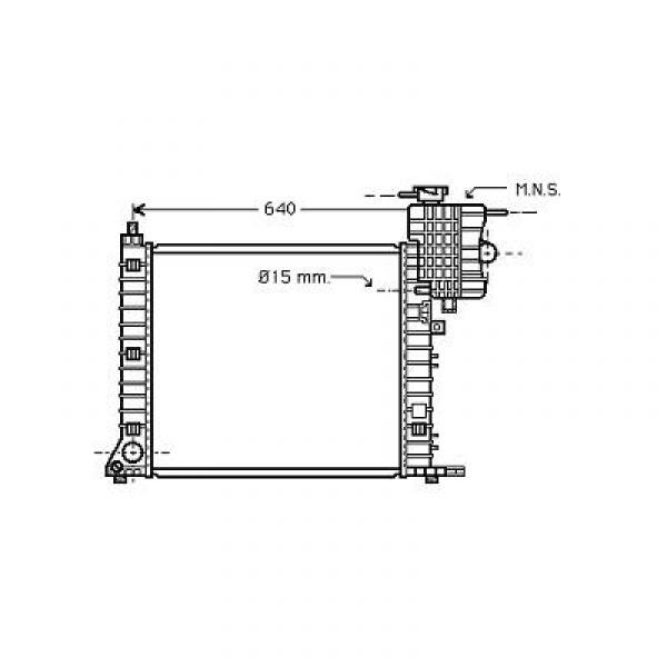 Radiator VITO/V-KLASSE 96->> M-AC 108/110/112CDIV200/220CD