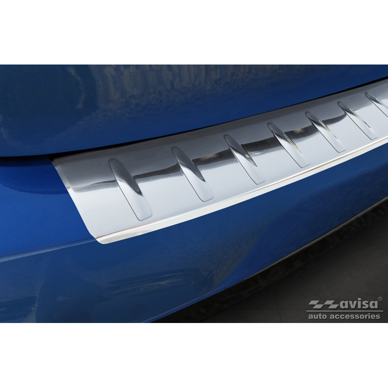 RVS Achterbumperprotector  BMW 2 Active Tourer F45 2013-2021 met M-Pakket 'Ribs'