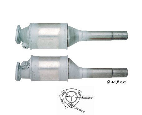 VW JETTA 1.3i 1272 cc 40 Kw / 55 cv NZ Magnaflow CAT Bouwjaar: 2