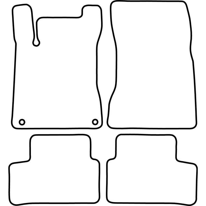 Automatten Velours  Mercedes A-Klasse W177 2018- & B-Klasse W247 2019-