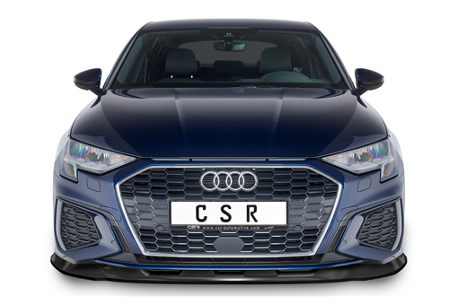 Voorspoiler Audi A3 S-Line S3 (8Y) CSR Glans Zwart