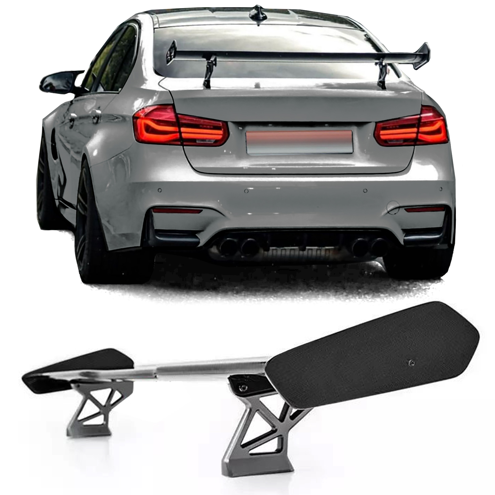 Spoiler BMW 4 Serie F32 F33 / M4 F82 F83 Glans Zwart GTS Look