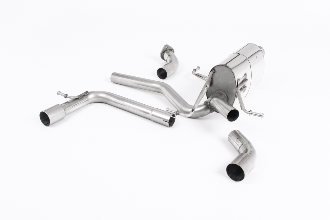 Suzuki Swift Sport 1.4 BoosterJet Axel back System with GT-115 Polished Trims - EC Approved
