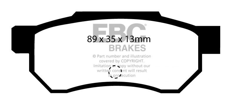 EBC Brakes HONDA Integra (Not UK) 1.6 GSi (AV/DA1) 85-87 Remblok