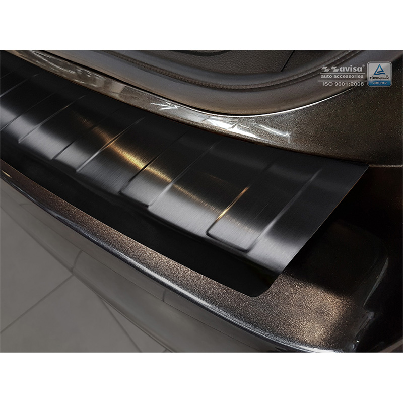 Zwart RVS Achterbumperprotector  Subaru Impreza V (GT) 5-deurs 2017- 'Ribs'