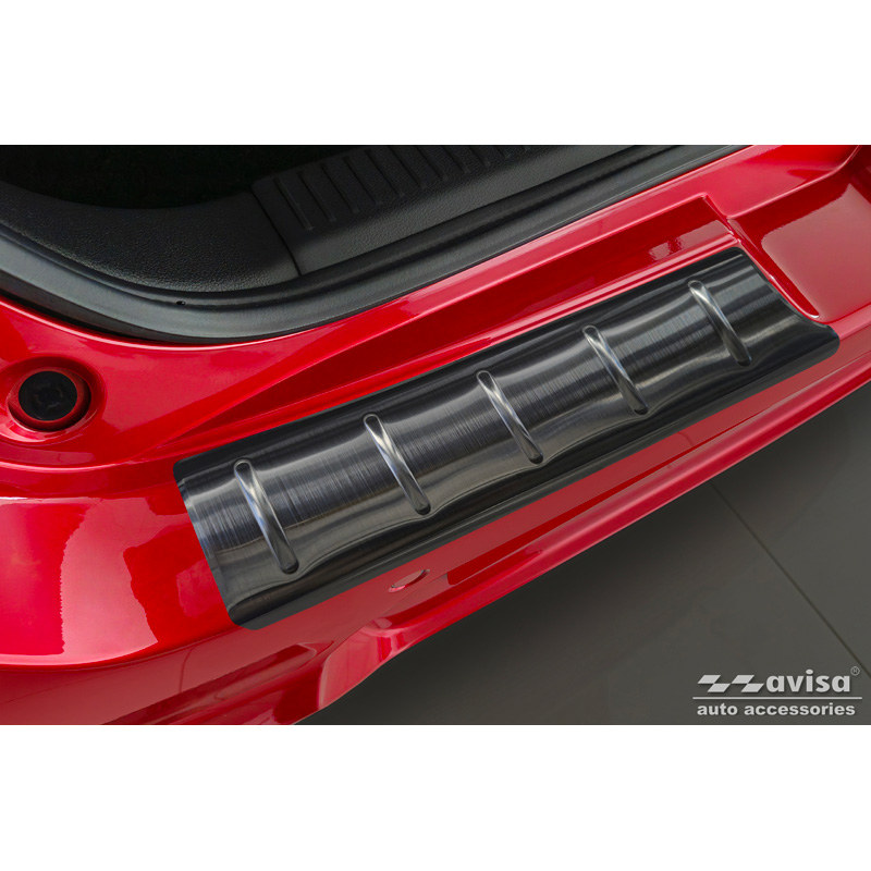 Zwart RVS Achterbumperprotector  Suzuki Swift VI 2024- 'Ribs'