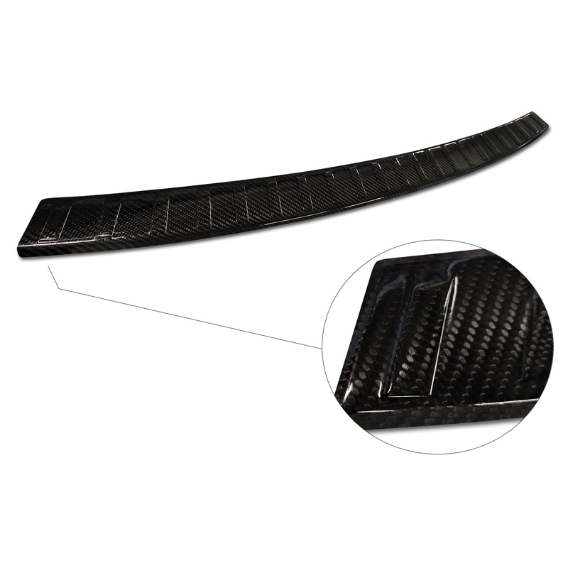 Echt 3D Carbon Achterbumperprotector  BMW X3 (G01) 2017-2021 & Facelift 2021- excl. M-Pakket 'Ribs'