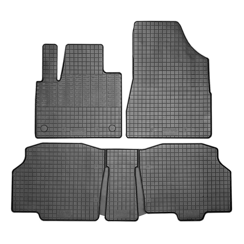 Rubber matten  Mercedes Citan Tourer / T-Klasse MPV (W420) & Renault Kangoo III MPV & Nissan Townstar MPV 2021- (5-delig + montagesysteem)