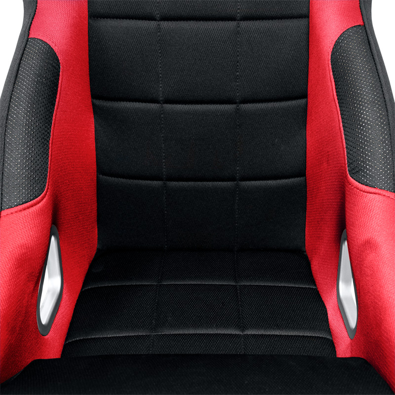 Sportstoel 'K5' - Zwart/Rood - Vaste rugleuning - incl. sledes