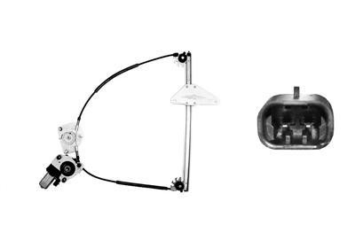 raammechanisme, 3 drs, incl motor, rechts Peugeot 307, 2000-2005