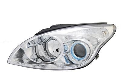 koplamp, H1+H7, elektr verstelb, incl stelmotortje, chrome, link
