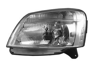 koplamp, Visteon, H4, elektr verstelb, incl motortje, rechts Cit