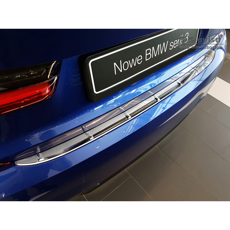 RVS Achterbumperprotector  BMW 3-Serie G20 Sedan M-Pakket 2019- 'Ribs'