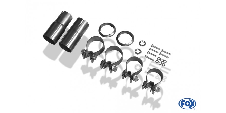 VW Scirocco - 13 Einddemper Uitgang rechts/links 55mm - 2x76 Typ