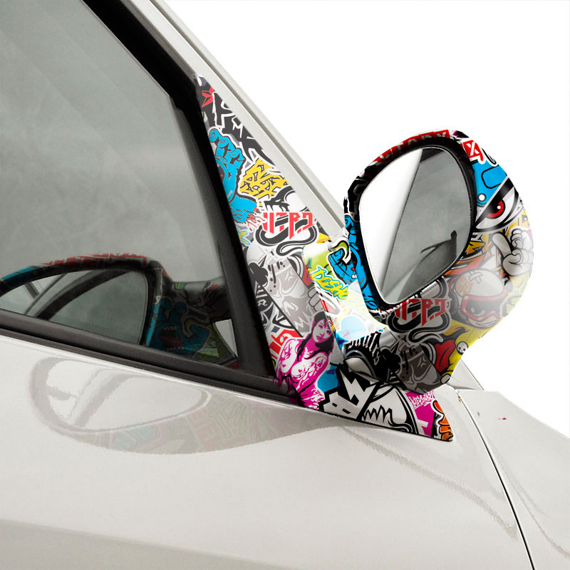 Stickerbomb Folie - Graffiti design 2 - Rol 60x200cm - zelfklevend