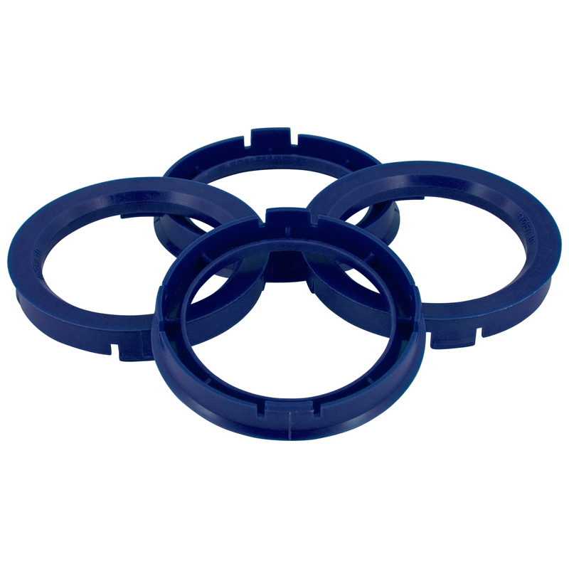 Set TPI Centreerringen - 70.1->56.6mm - Reflex Blauw